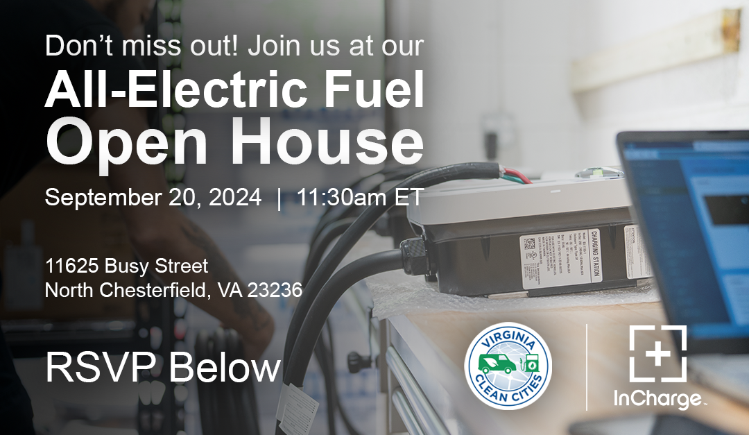 InCharge Energy and Virginia Clean Cities Announce Fleet Electric Fueling Open House