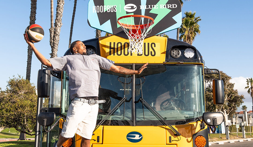 InCharge Energy proudly supports Blue Bird electric school bus donation to Hoop Bus with L2 charger donation