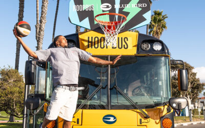 InCharge Energy proudly supports Blue Bird electric school bus donation to Hoop Bus with L2 charger donation