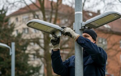 Lighting Upgrades for Commercial Property and Poles