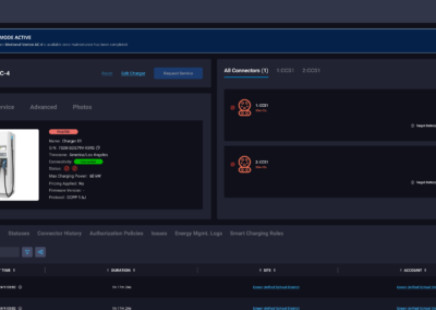 InControl Maintenance Mode - Charger Level Screen