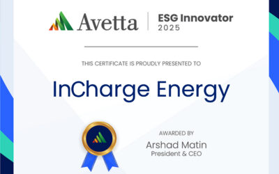 InCharge Energy Named Avetta 2025 ESG Innovator